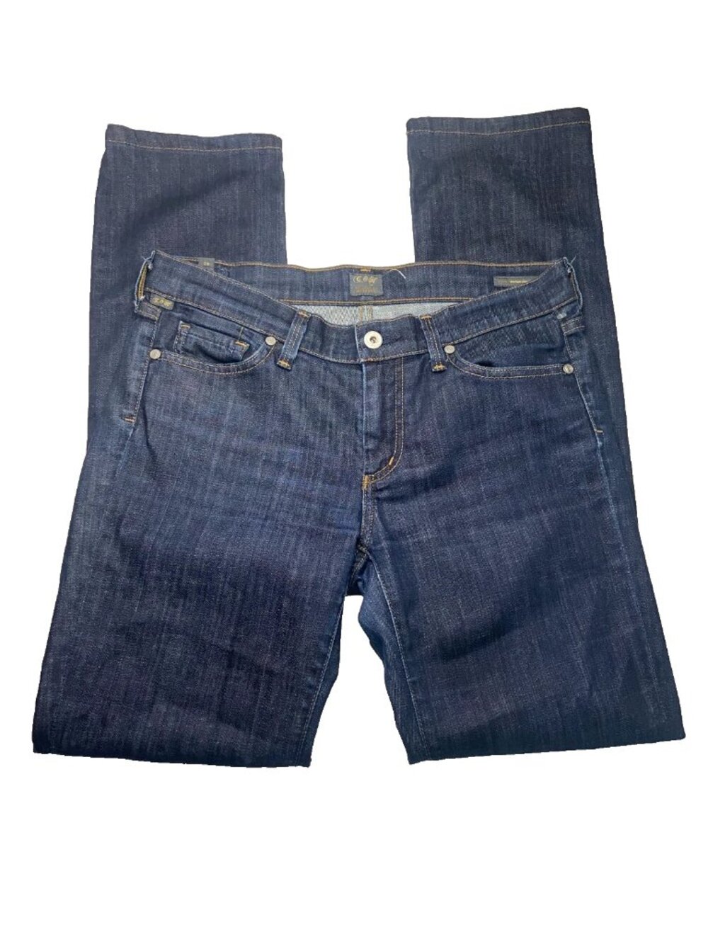 Citizens of Humanity Elson Mid Rise Straight Leg Jeans Dark Wash Size 28